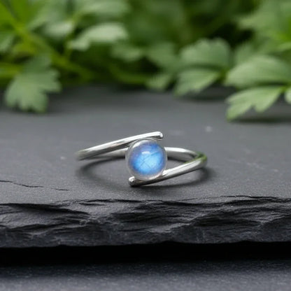 Bague réglable en Labradorite (BAG43-9) - ENAE Minéraux
