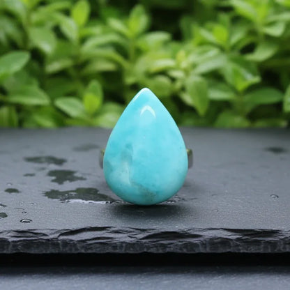 Bague réglable en Amazonite (BAGA12)