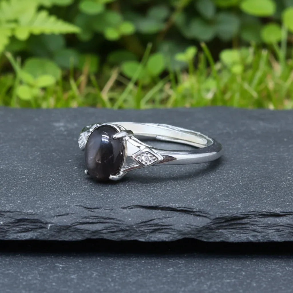 Bague réglable en Hypersthène (BAG63-1)