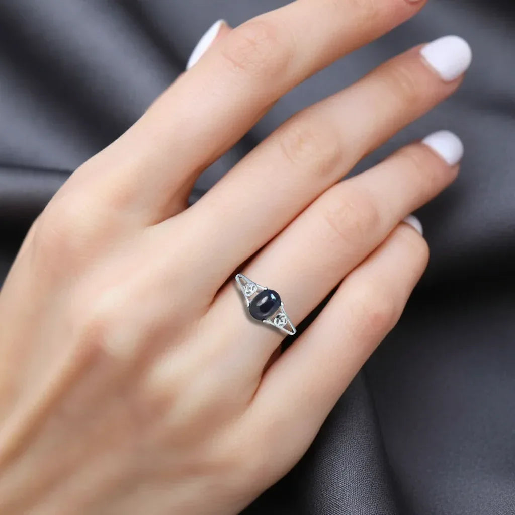 Bague réglable en Hypersthène (BAG63-3)