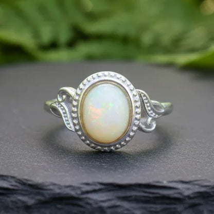 Bague réglable en Opale Welo (BAG39-2)