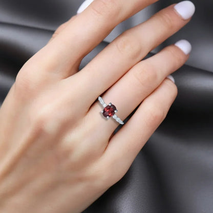 Bague réglable en Grenat (BAG25-4)