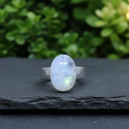 Bague réglable en Péristérite (BAGA72)