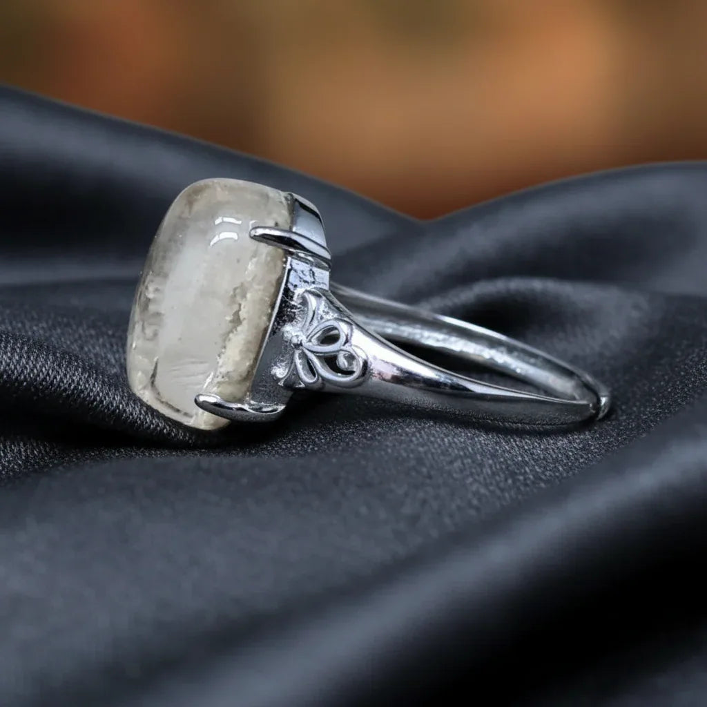 Bague réglable en Quartz Lodolite (BAG35-13)