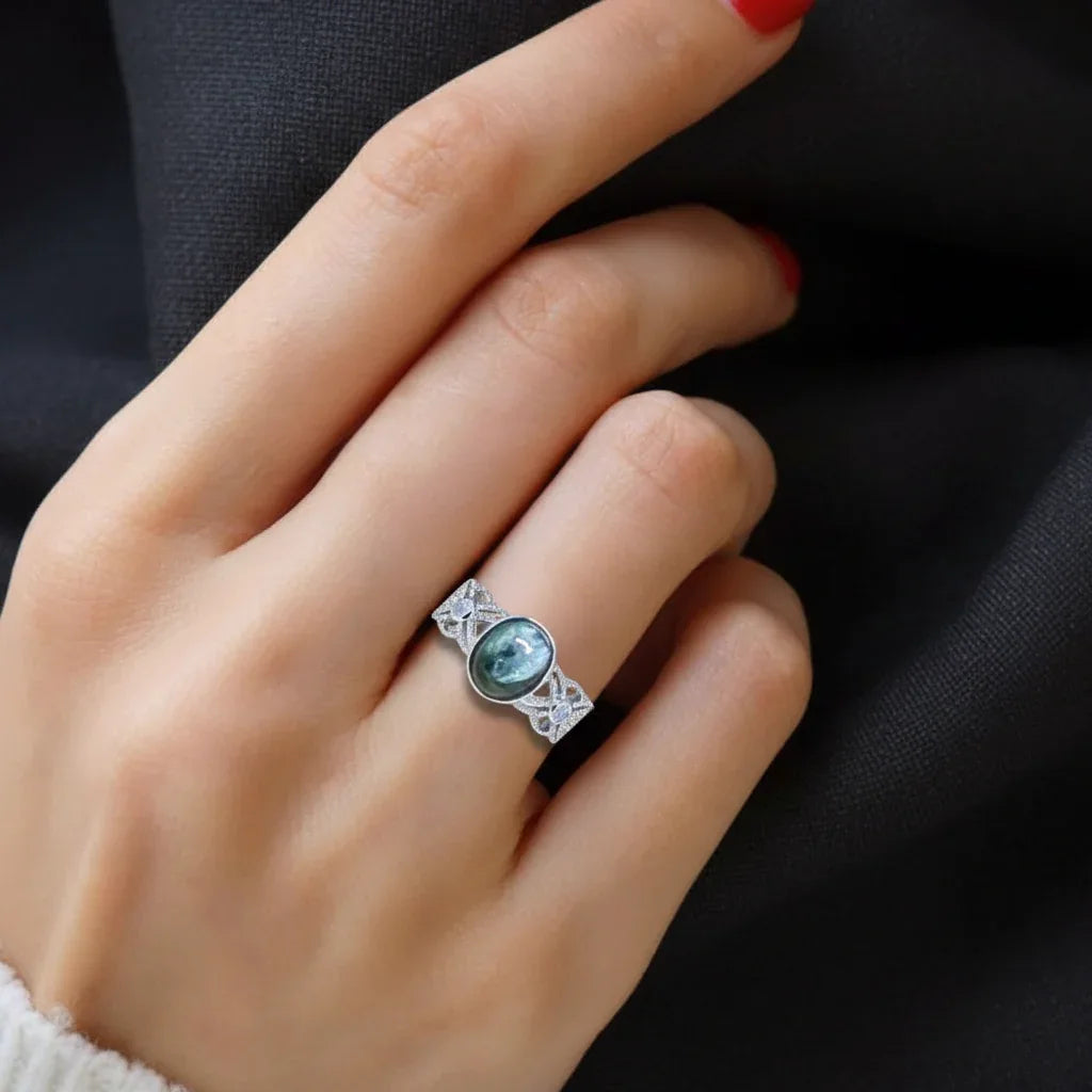 Bague réglable en Séraphinite (BAG73-5)