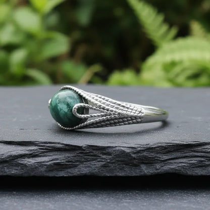 Bague réglable en Séraphinite (BAG73-4)