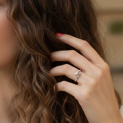 Bague réglable en Tourmaline multicolore et Argent (BAG37-1)