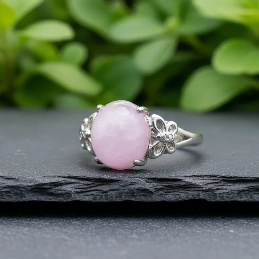 Bague réglable en Kunzite (BAG47-2)