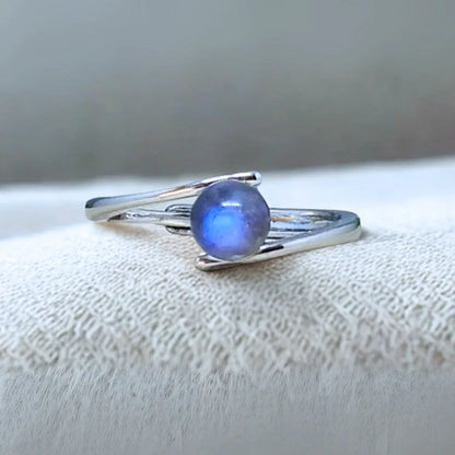 Bague réglable en Labradorite (BAG43-7)