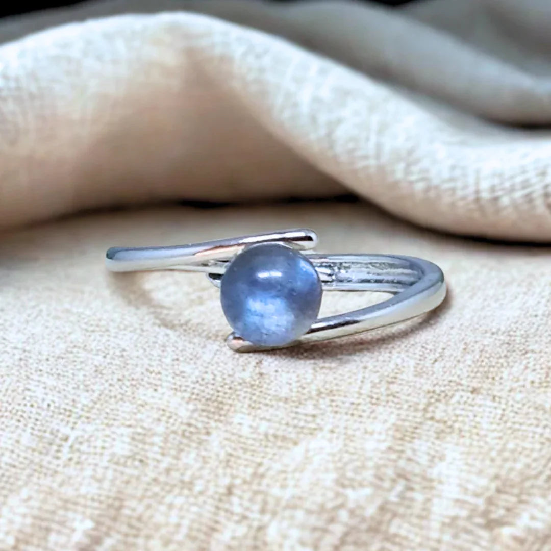 Bague réglable en Labradorite (BAG43-5)