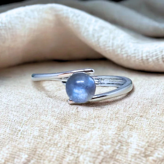 Bague réglable en Labradorite (BAG43-5)