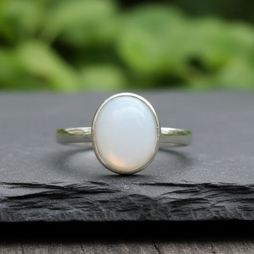 Bague réglable en Péristérite (BAG31-2)