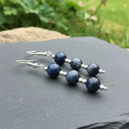 Boucles d'oreilles en Œil de Faucon (BO210)