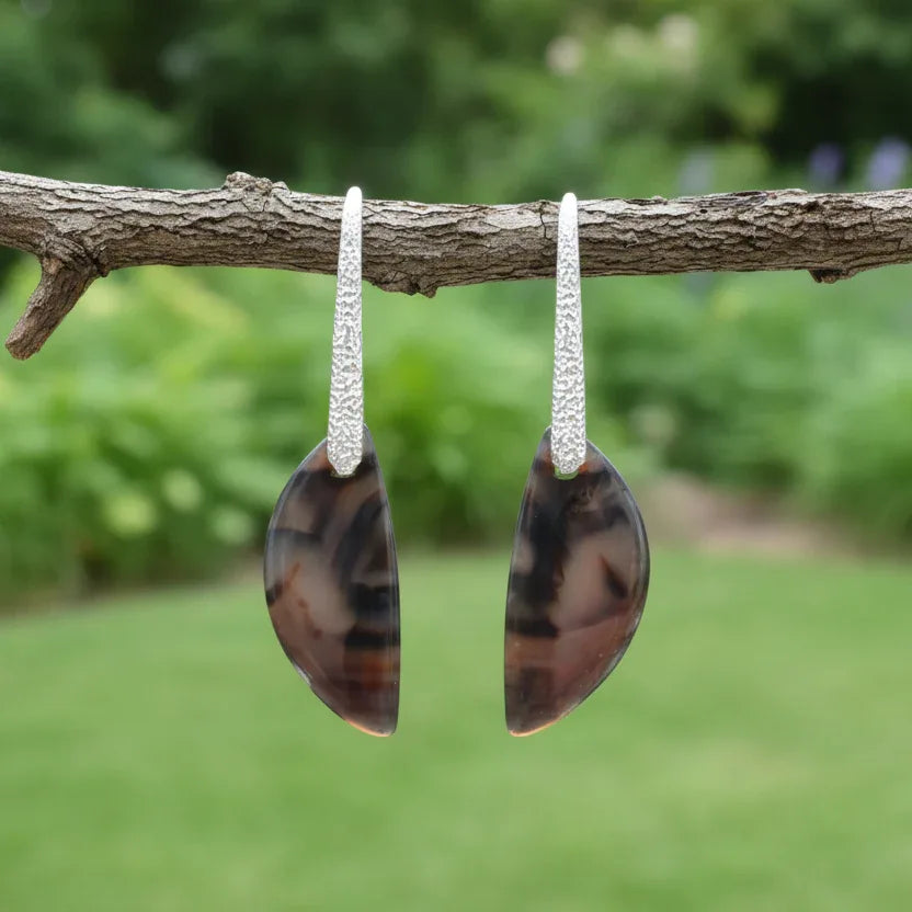 Boucles d'oreilles en Agate Montana (BO114)