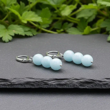 Boucles d'oreilles en Aigue-Marine (BO208-1)