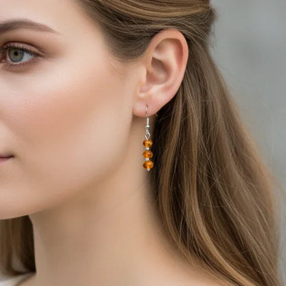 Boucles d'oreilles en Ambre (BO211)