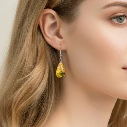 Boucles d'oreilles en Ambre (BO211)