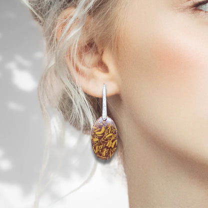 Boucles d'oreilles en Jaspe Maryam (BO102)