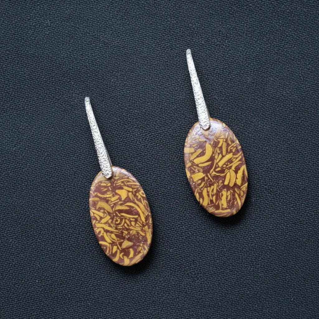 Boucles d'oreilles en Jaspe Maryam (BO102)