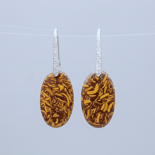 Boucles d'oreilles en Jaspe Maryam (BO102)