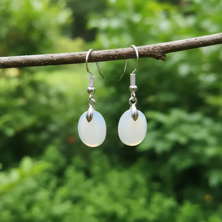 Boucles d'oreilles en Pierre de Lune (BO209-2)