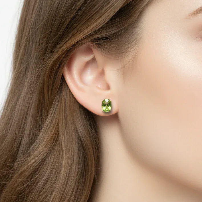 Boucles d'Oreilles en Péridot (BO125)