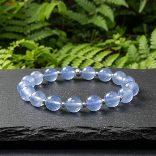 Bracelet en Fluorite bleue 8mm