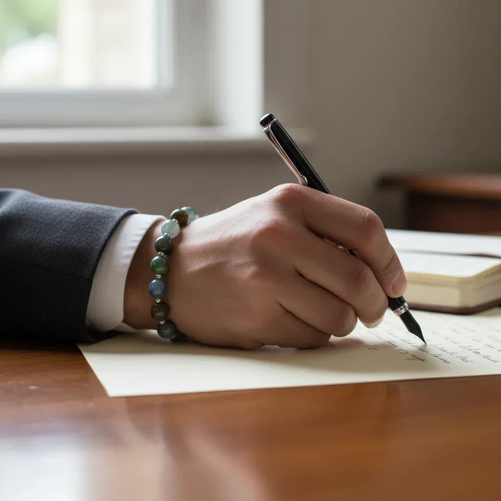 Bracelet en Agate indienne 8mm