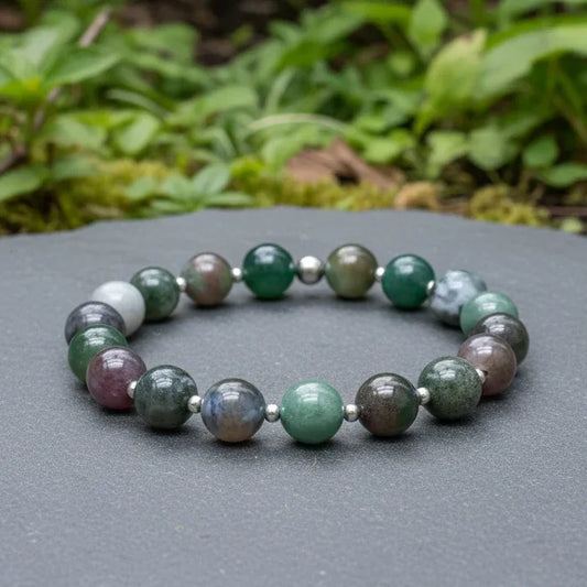 Bracelet en Agate indienne 10mm