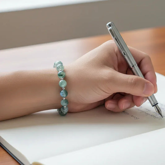 Bracelet en Agate mousse 8mm