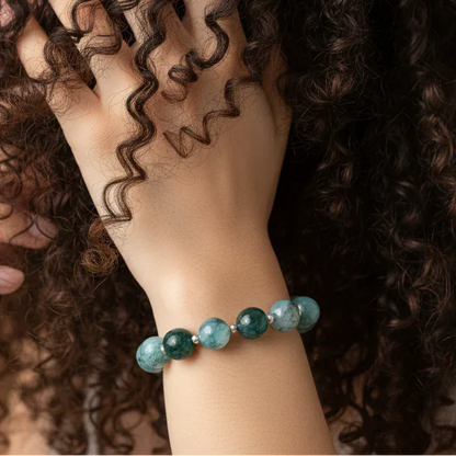 Bracelet en Agate mousse 10 mm