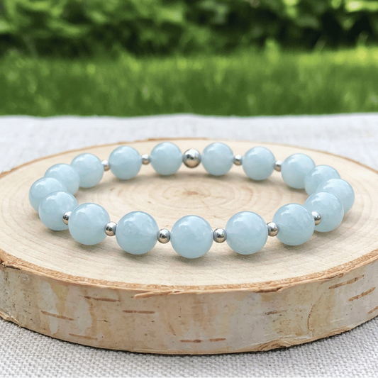 Bracelet en Aigue - Marine - 16