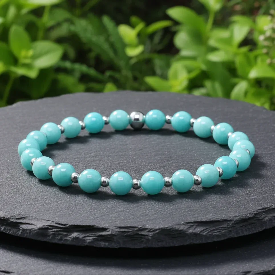 Bracelet en Amazonite 6mm