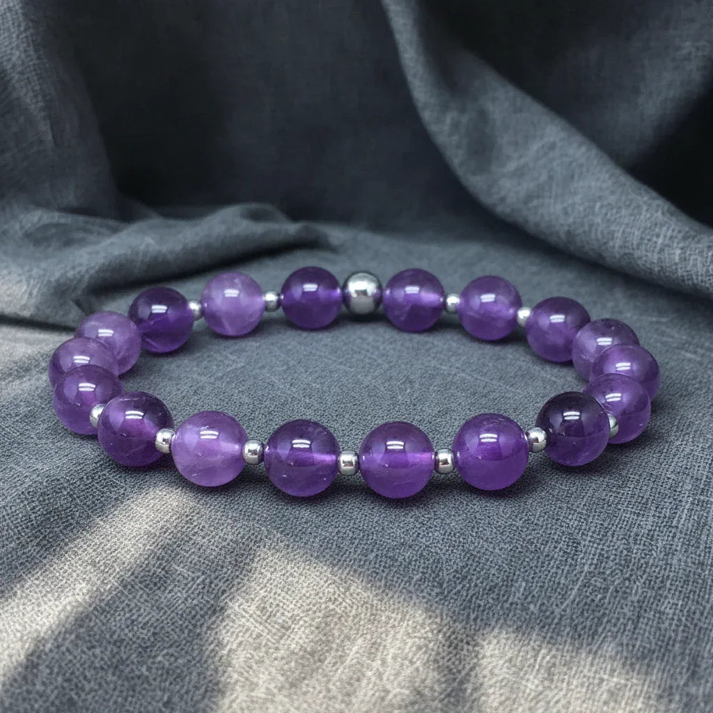 Bracelet en Améthyste 8mm
