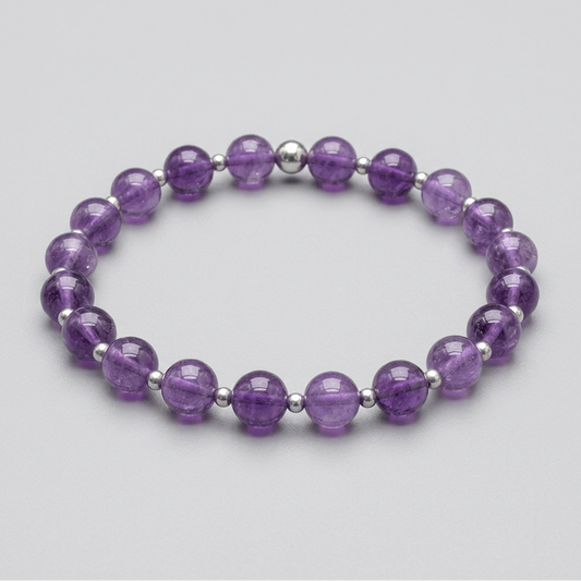 Bracelet en Améthyste 8mm