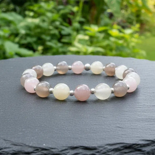 Bracelet en Calcédoine 8mm