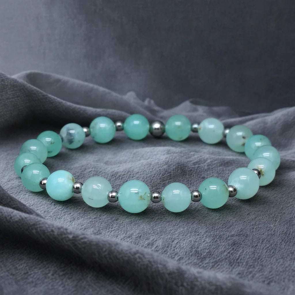 Bracelet en Chrysoprase