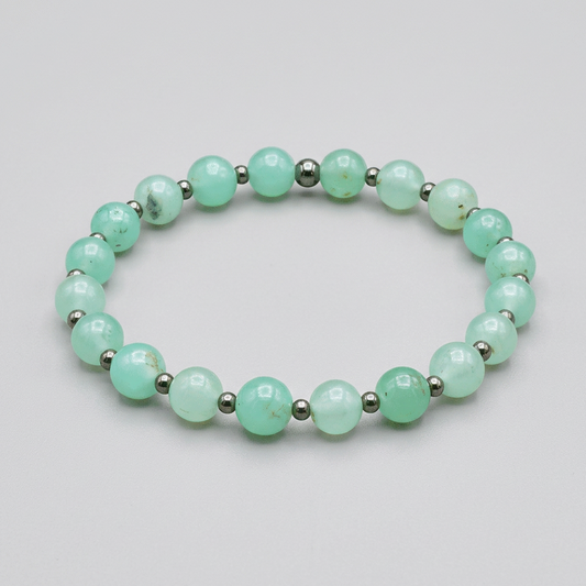 Bracelet en Chrysoprase