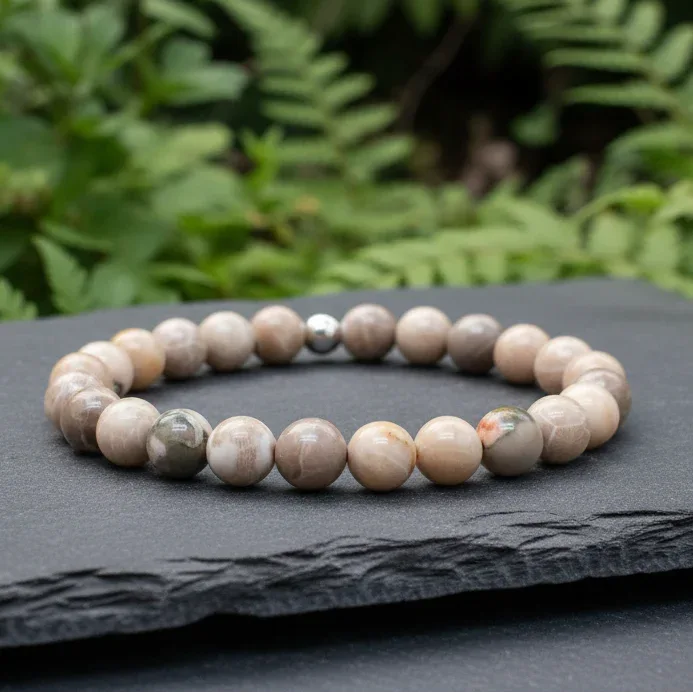 Bracelet en Corail fossilisé