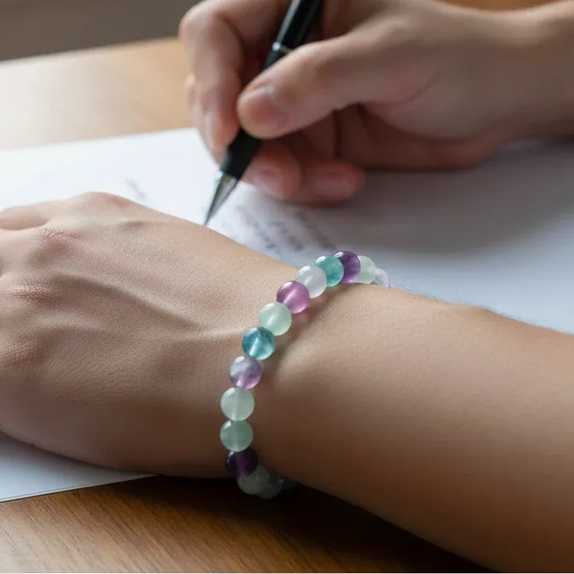 Bracelet en Fluorite Arc en Ciel 8mm