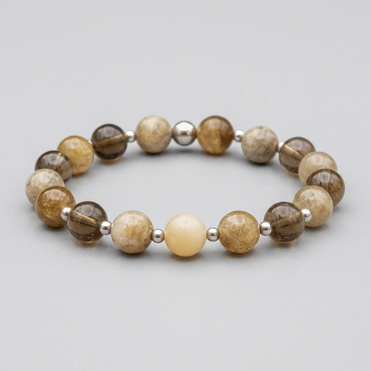 Bracelet en Grenat Grossulaire en 8mm