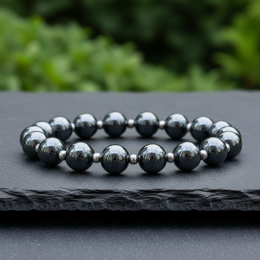 Bracelet en Hématite véritable - ENAE Minéraux
