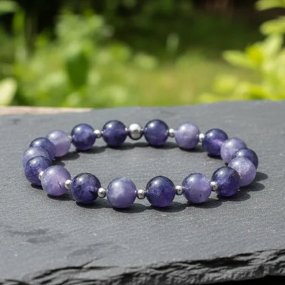 Bracelet en Iolite (ou Cordiérite)