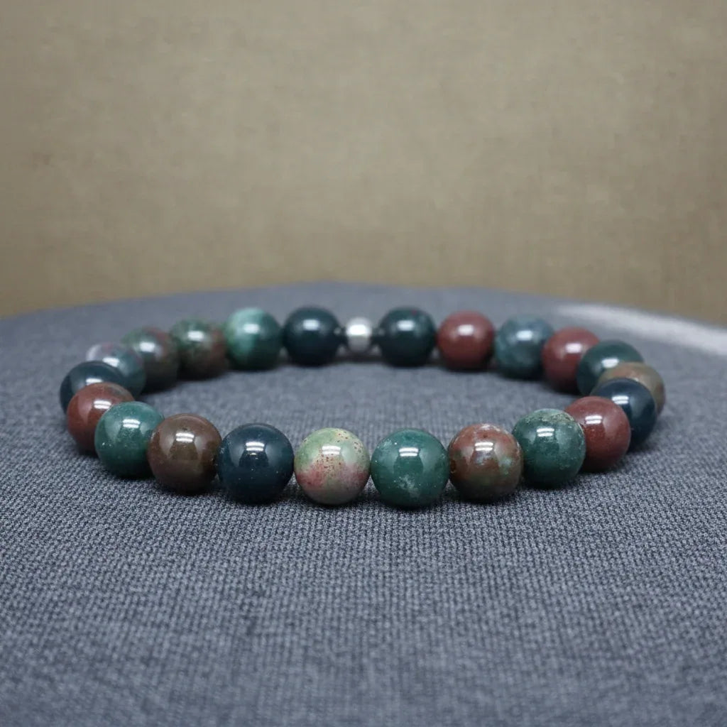 Bracelet en Jaspe Héliotrope