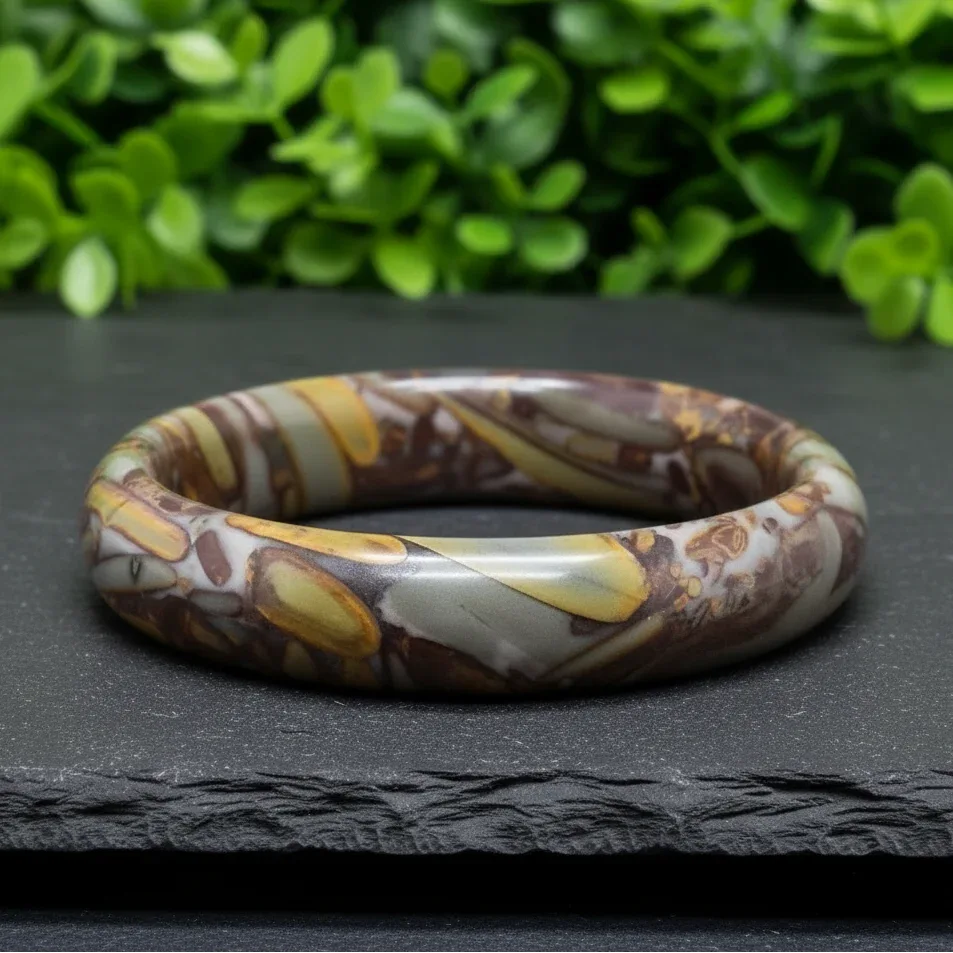 Bracelet jonc en Marbre Sabalgarh (BR402-1)