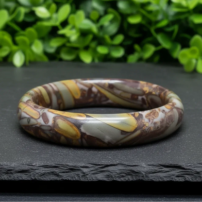 Bracelet jonc en Marbre Sabalgarh (BR402-1)