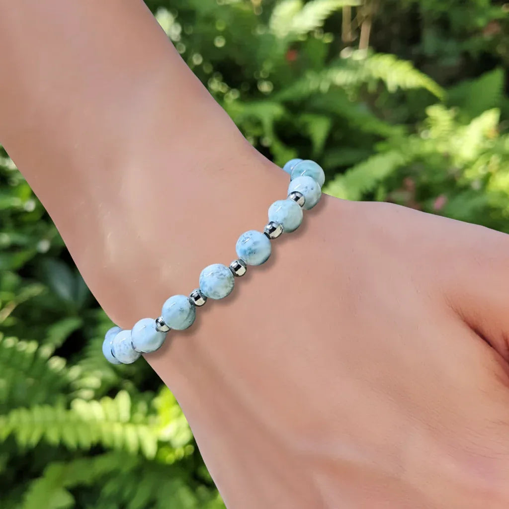 Bracelet en Larimar en 2 styles au choix