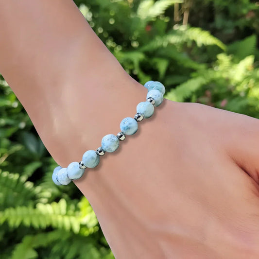 Bracelet en Larimar en 2 styles au choix