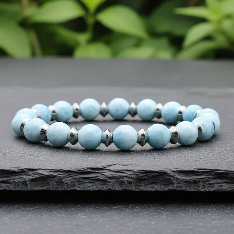 Bracelet en Larimar en 2 styles au choix