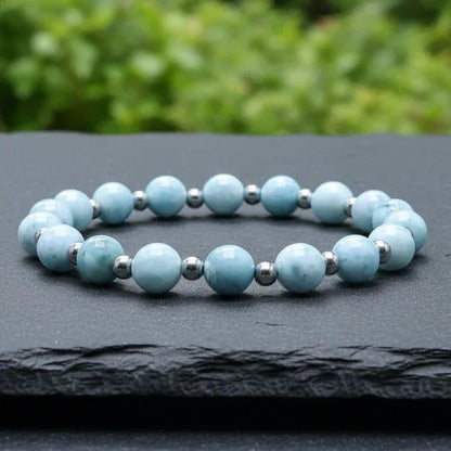 Bracelet en Larimar en 2 styles au choix